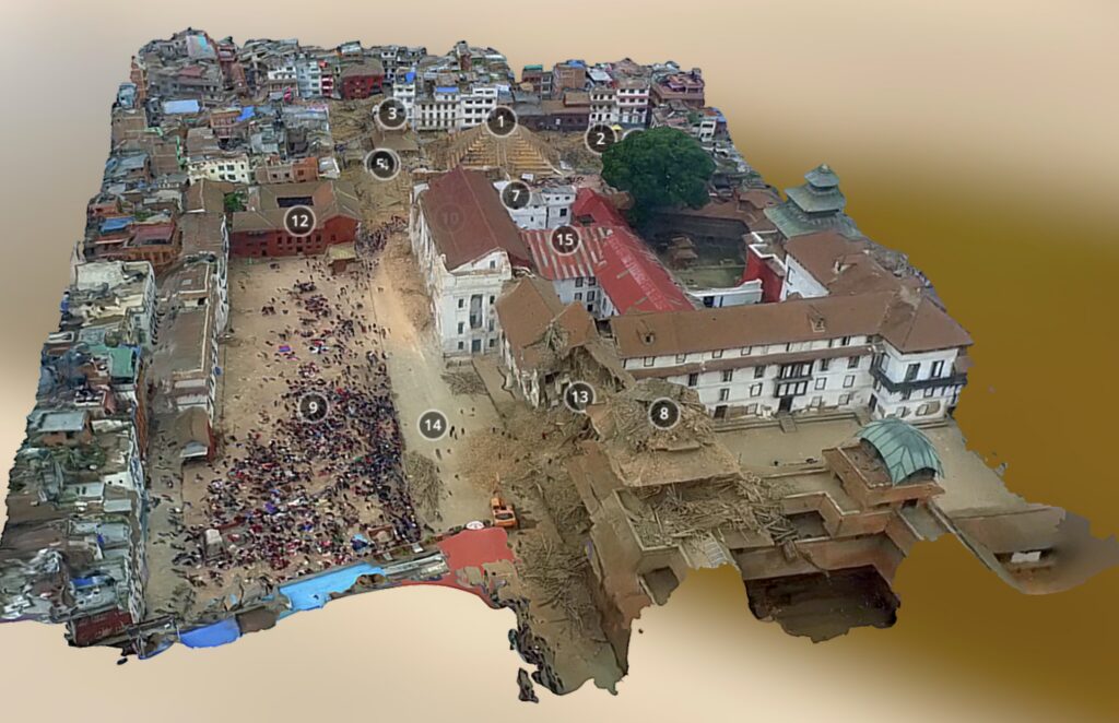 earthquake damage to temple site